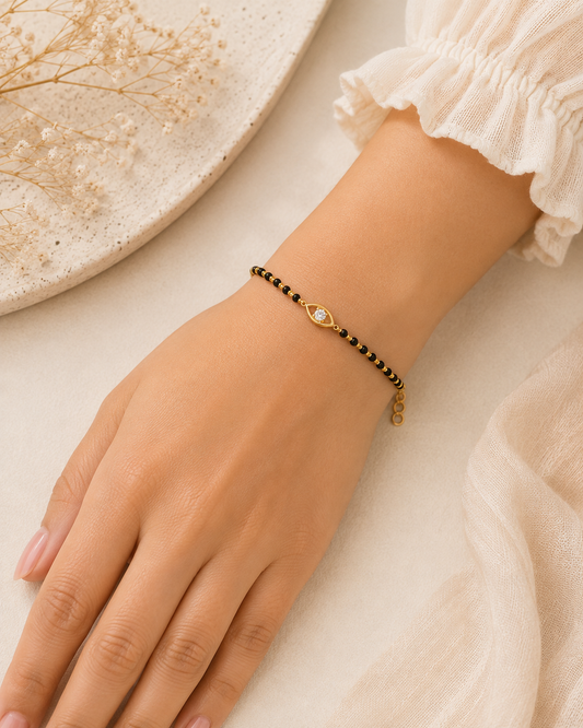 Diamond Evileye Mangalsutra Bracelet