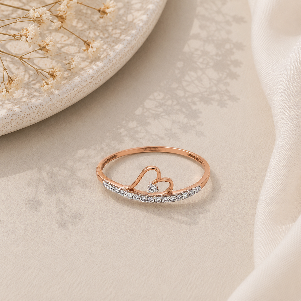 Diamond Simplistic Ring
