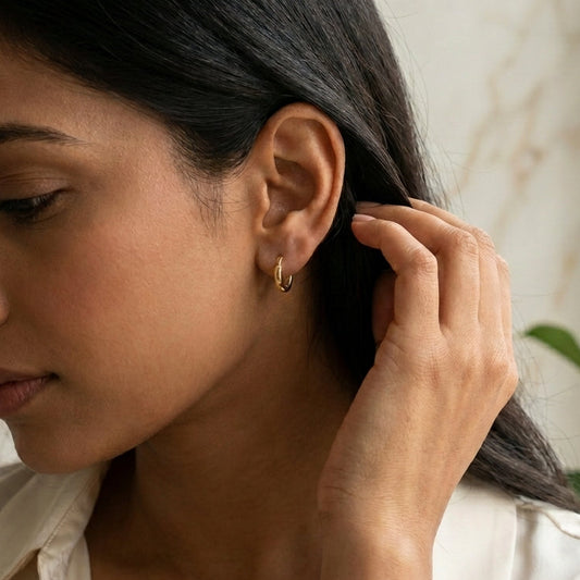 Disarranged Gold Earring