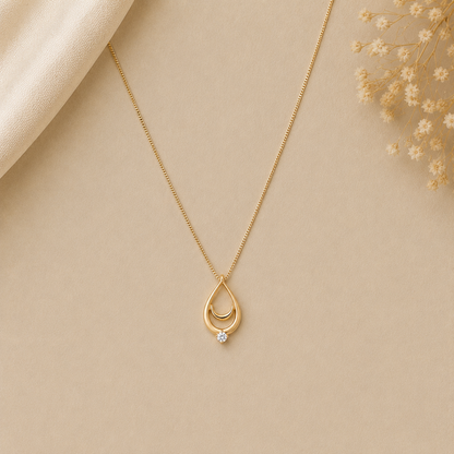 Drop Diamond Pendant