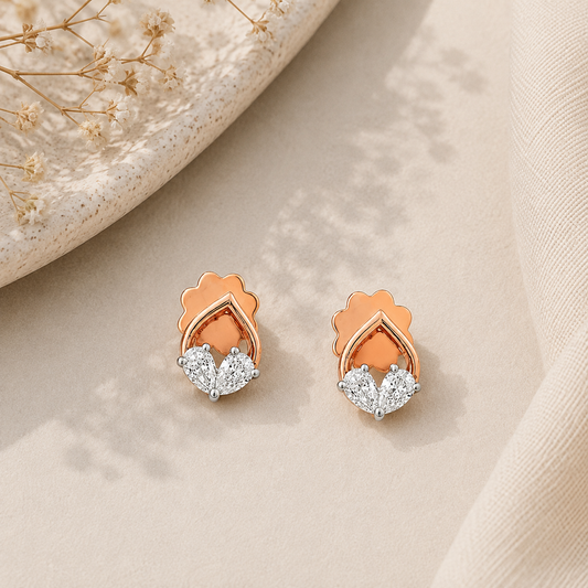 Duo Diamond Earrings