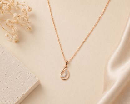 DuoPear Diamond Pendant