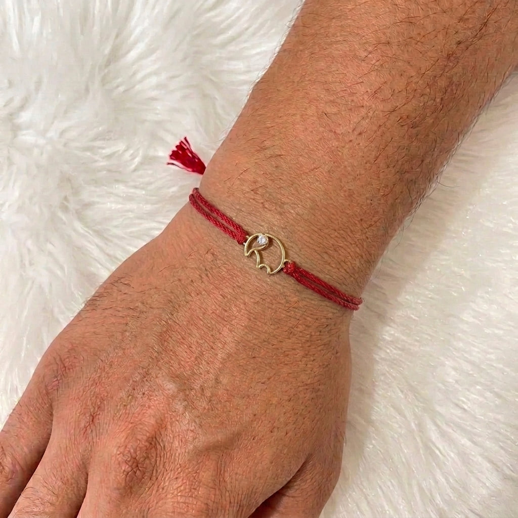 Elephant Gold Rakhi