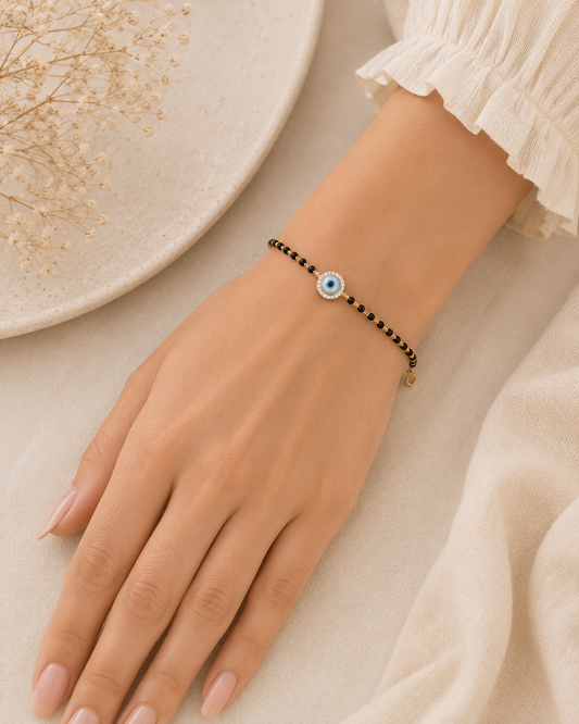 Evil Eye Mangalsutra Bracelet
