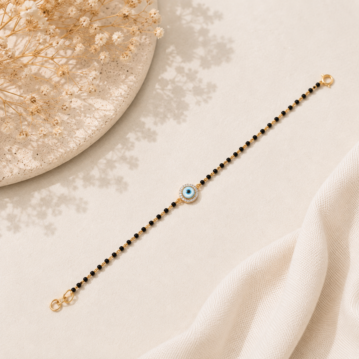Evil Eye Mangalsutra Bracelet
