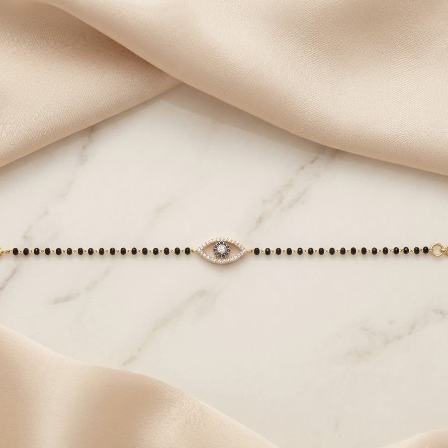 EvilEye Diamond Mangalsutra Bracelet