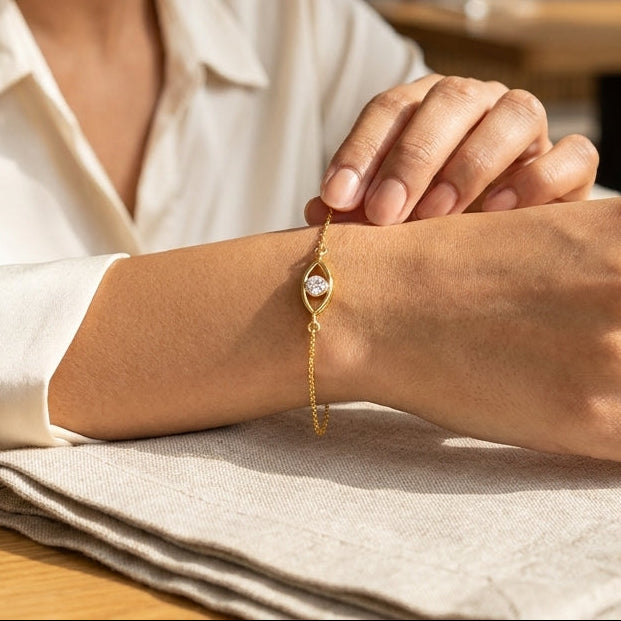 Evileye Simple Diamond Bracelet