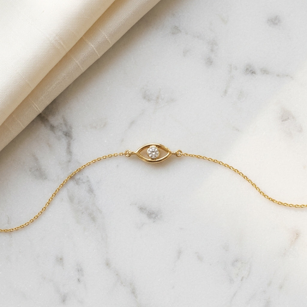 Evileye Simple Diamond Bracelet