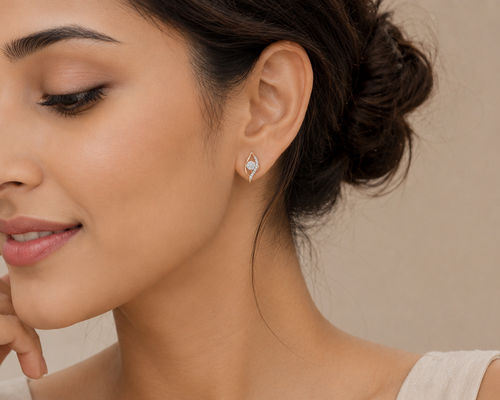 Eye Diamond Earring