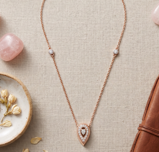 Fancy Drop Diamond Necklace