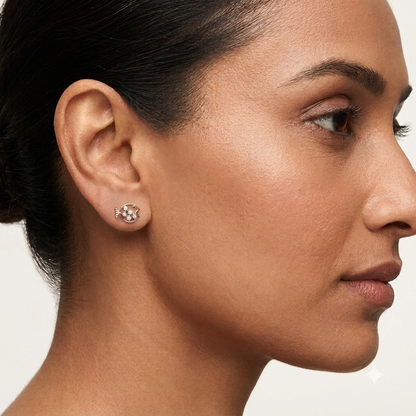 Fish Diamond Earring