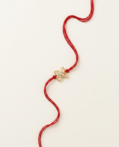Floral Diamond Rakhi