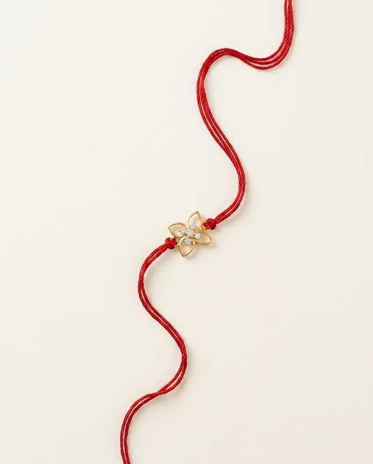 Floral Diamond Rakhi