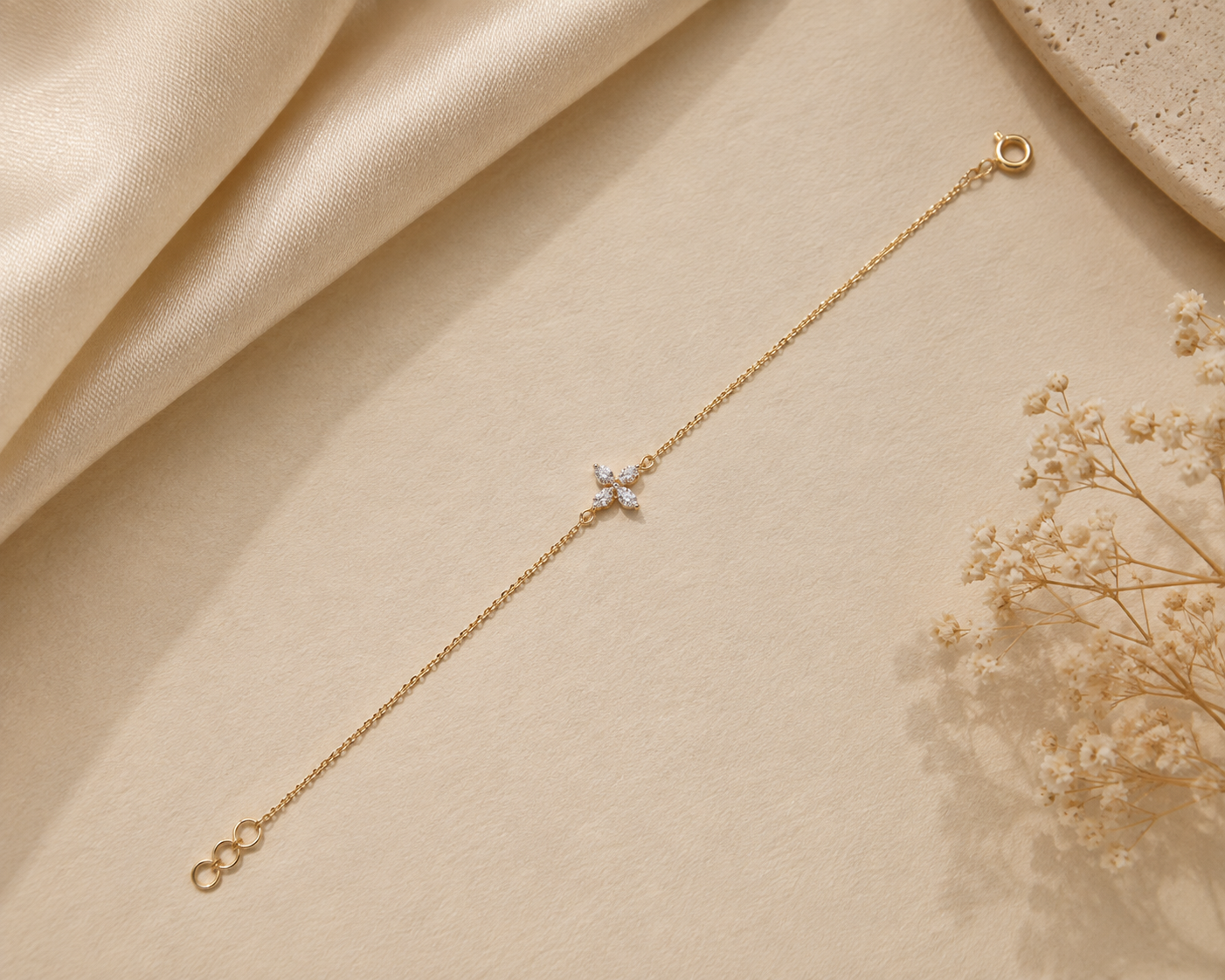Flower Diamond Bracelet