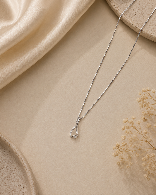 Flowy Diamond Pendant
