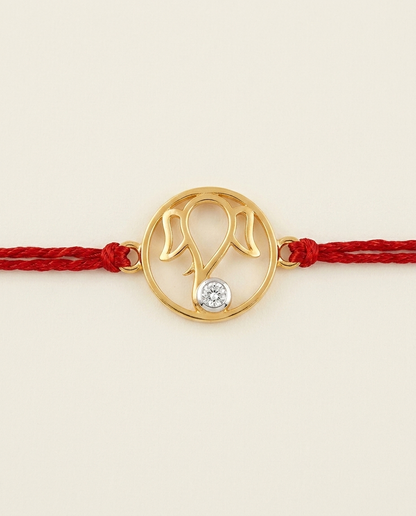 Ganesh Ji Diamond Rakhi