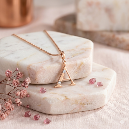 Gold Initial "A" Pendant
