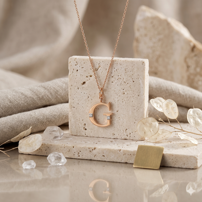 Gold Initial "G" Pendant