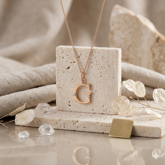 Gold Initial "G" Pendant