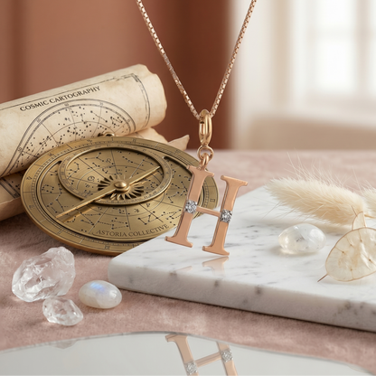 Gold Initial "H" Pendant
