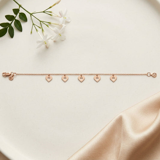 Cut-Out Heart Bracelet