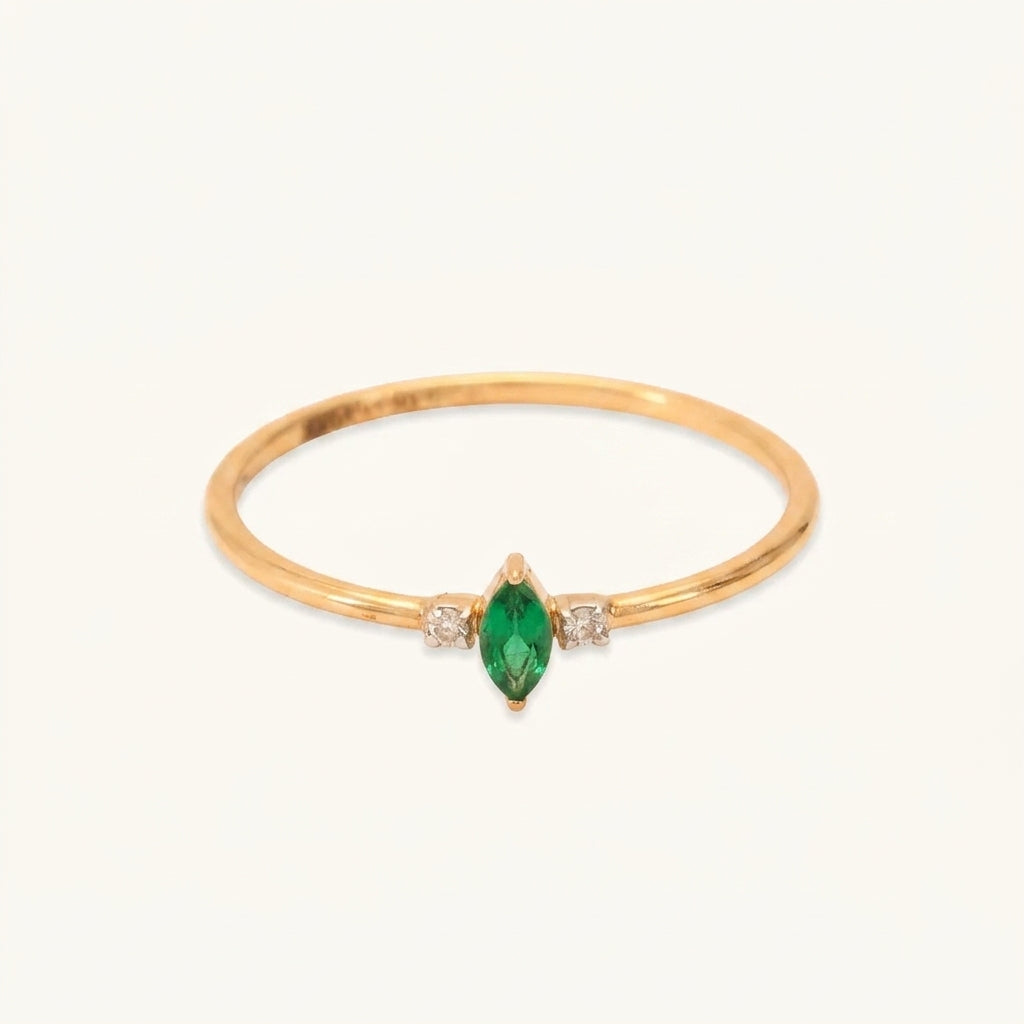 Green Diamond Ring