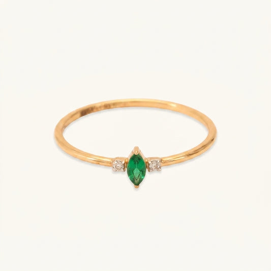 Green Diamond Ring