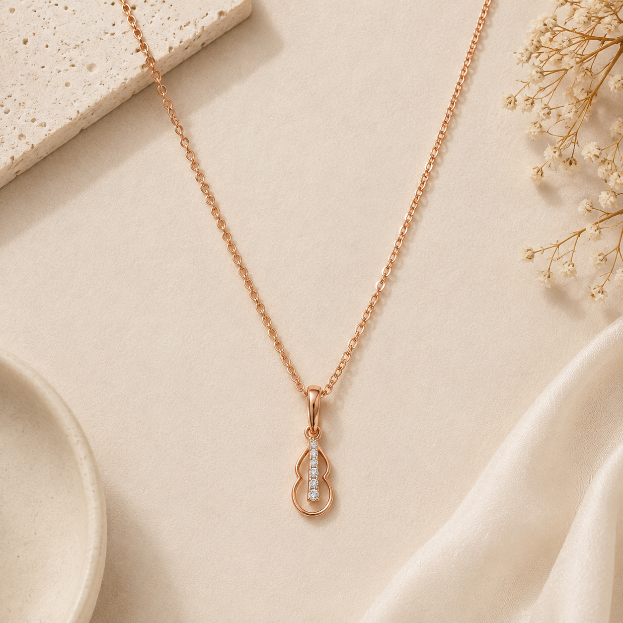 Guitar Diamond Pendant