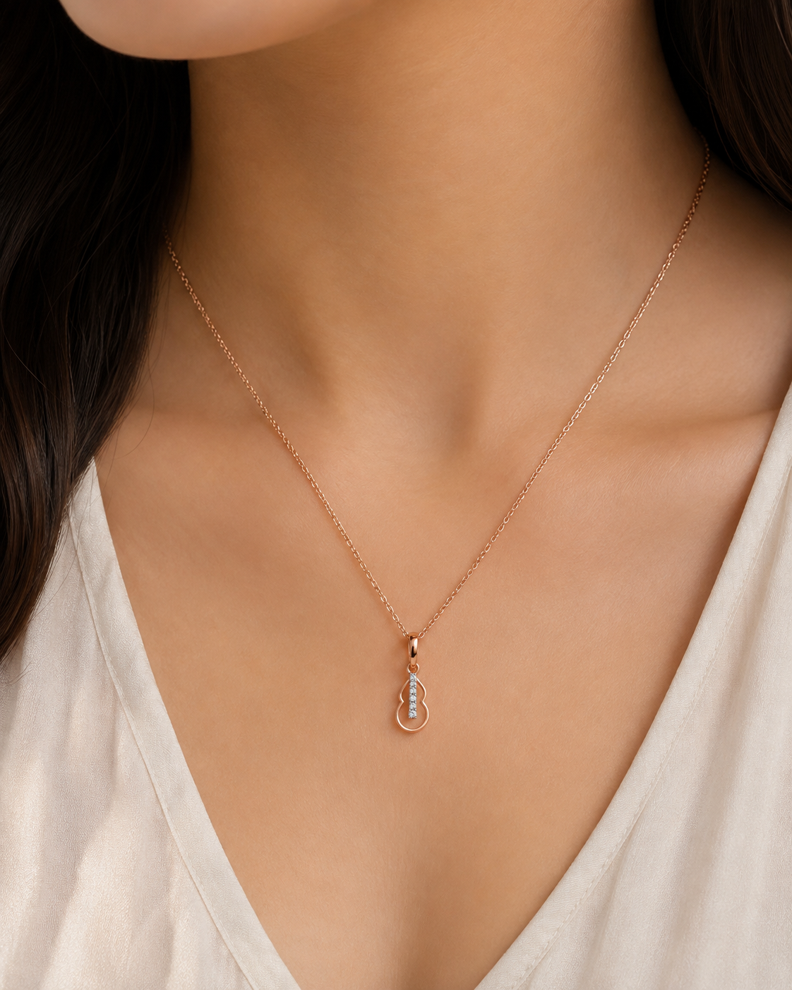 Guitar Diamond Pendant