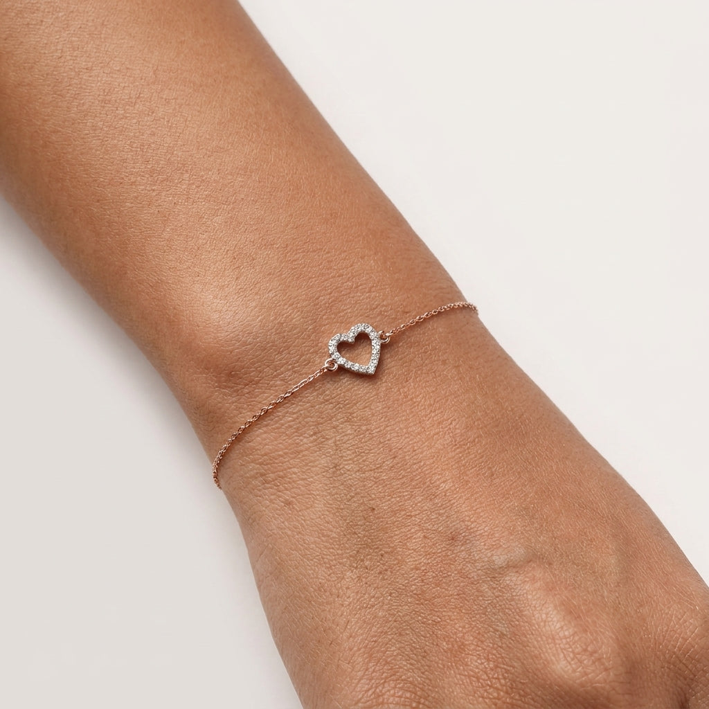 Heart Diamond Bracelet