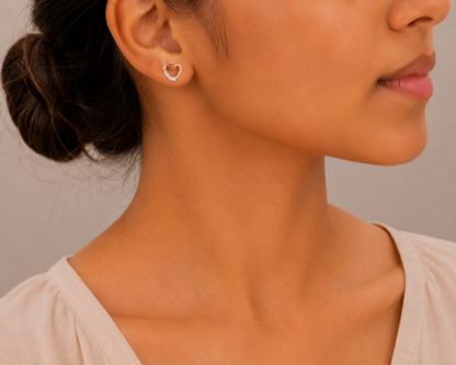 Heart Line Earring