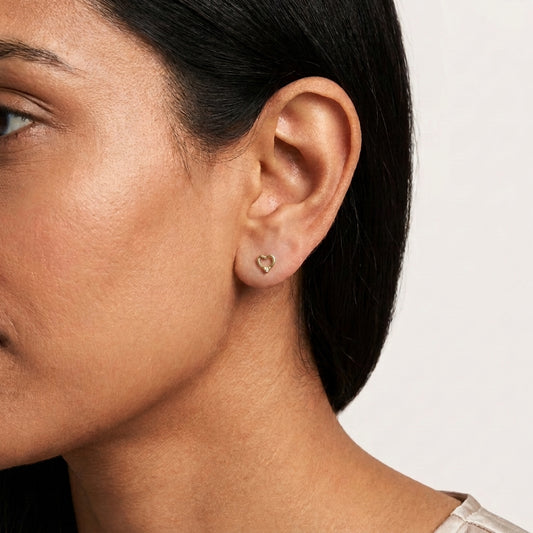 Heart-Stud Earring