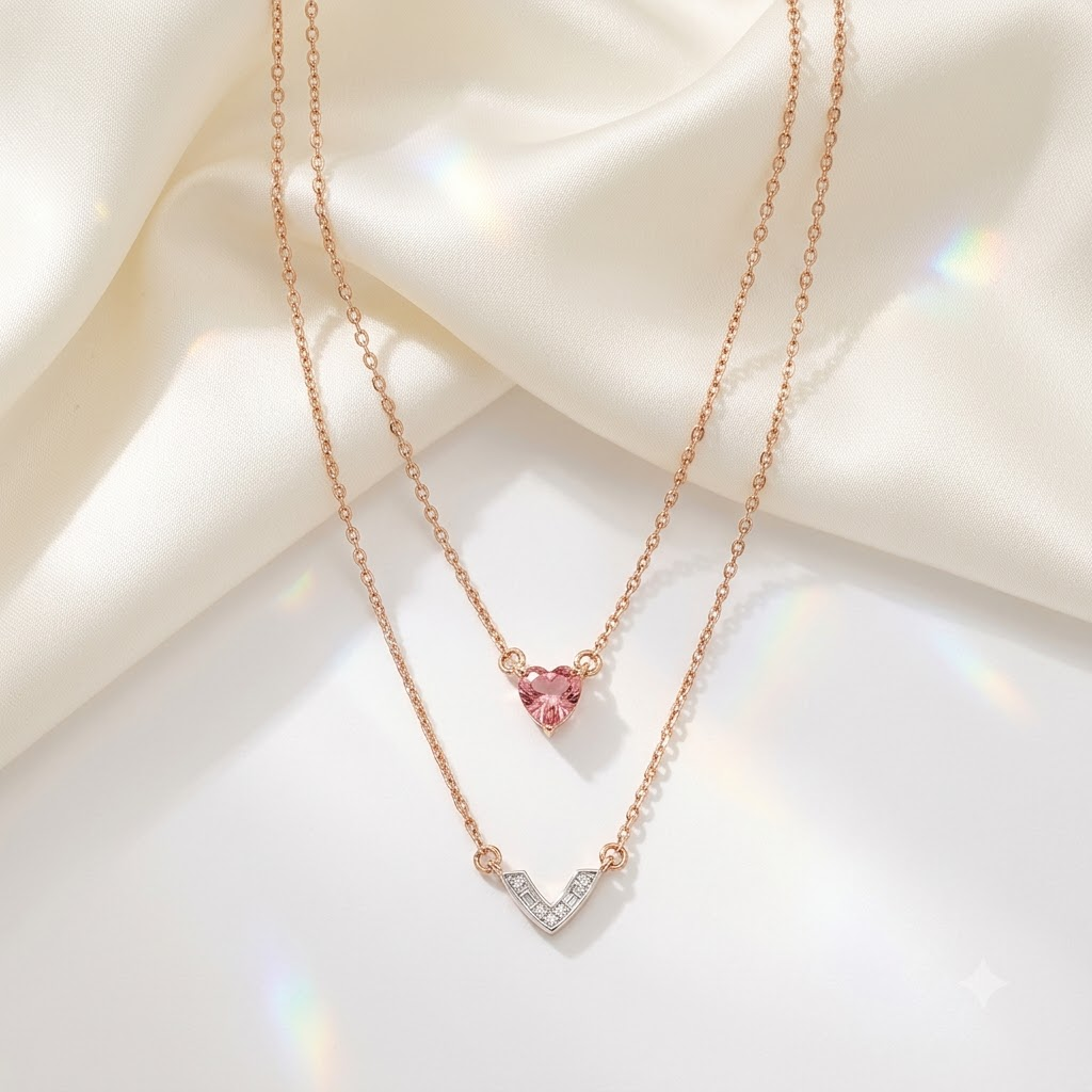 Heart Tourmaline Necklace
