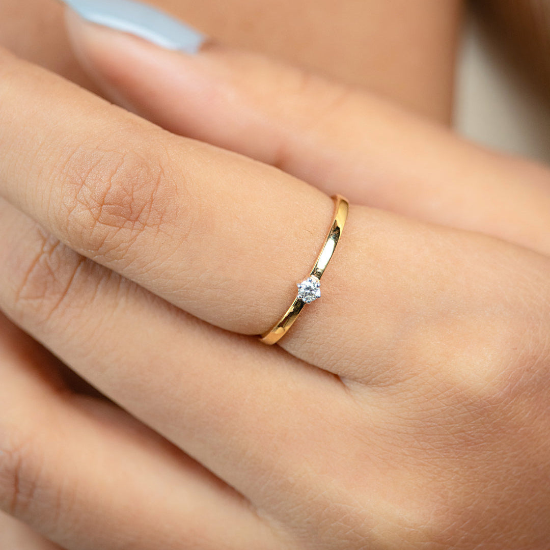 Solitaire Diamond Ring 10