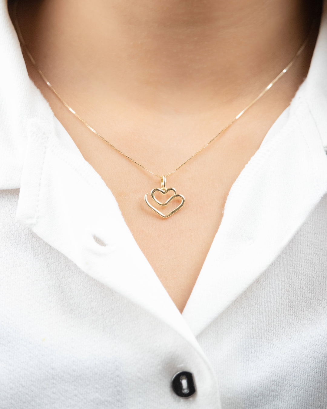 18kt Gold Draw Heart Pendant, Everyday Necklace Charm for Women, Sweet Gift Idea for your girlfriend or wife. Affordable gifting ideas under 10,000.