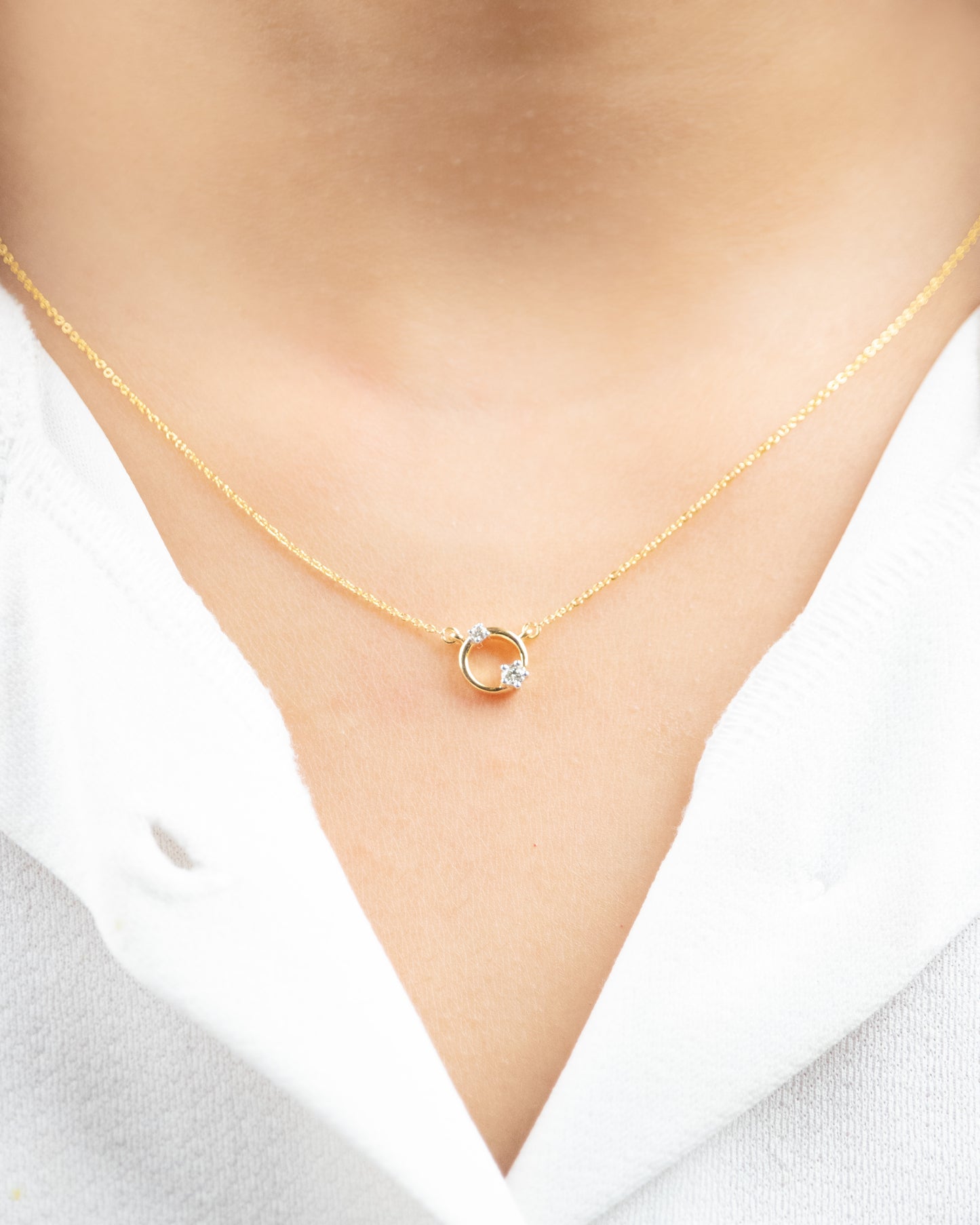 18kt Gold Star Necklace for your 9 to 5 jewellery edit. Celestial Sparkle for Everyday look with an affordable price under Rs. 30,000. Perfect for gifting purpose for her.