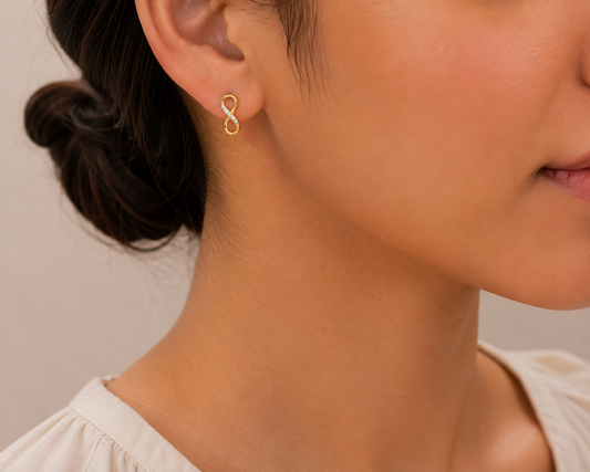 Infinity Diamond Earring