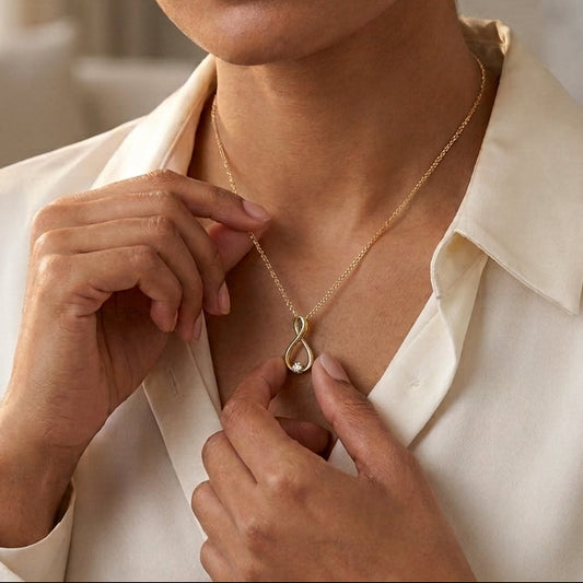 Infinity Diamond Pendant