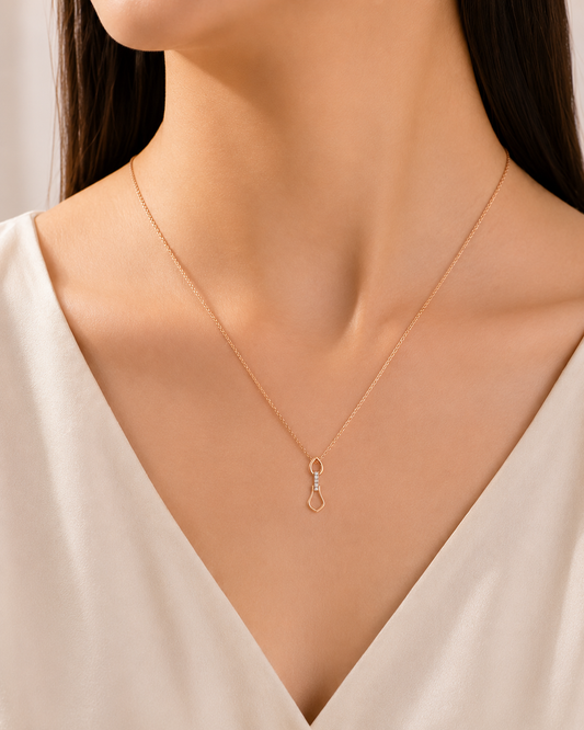 Interlink Diamond Pendant