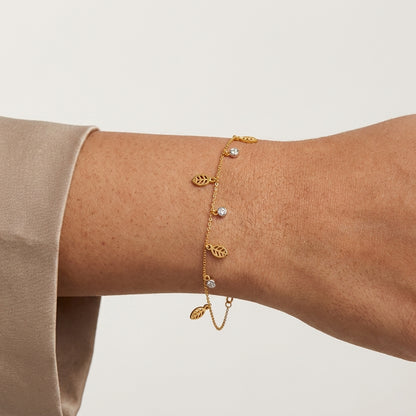 Leaf Diamond Bracelet