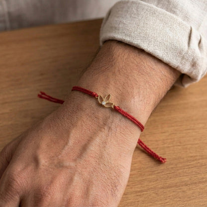 Leaflet Gold Rakhi