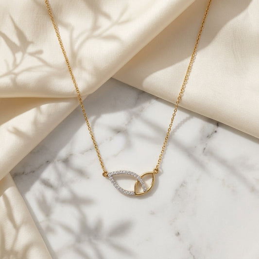 Leafy Diamond Necklace