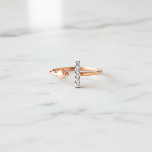 Linear Diamond Ring