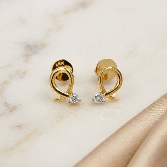 Loop Diamond Earring