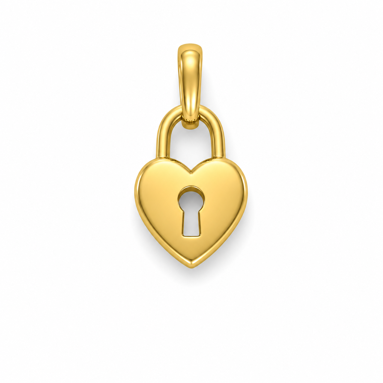 Love Key Gold Pendant