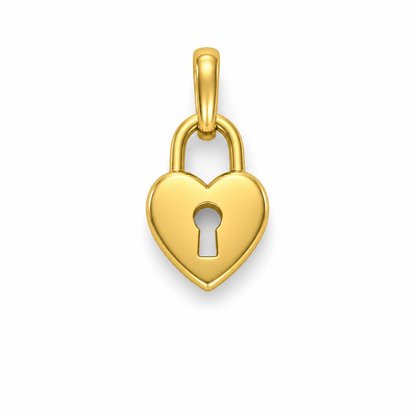 Love Key Gold Pendant