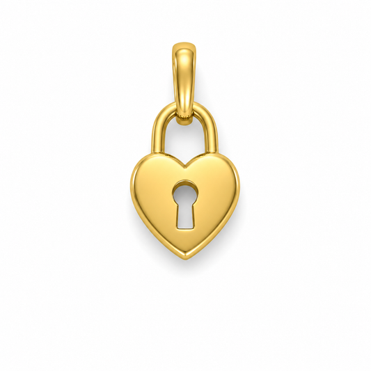 Love Key Gold Pendant