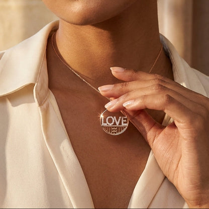 Love Round Pendant
