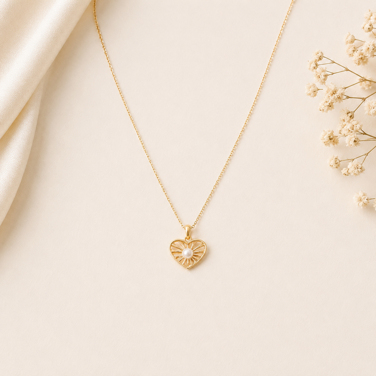 Loving Pearl Gold Pendant