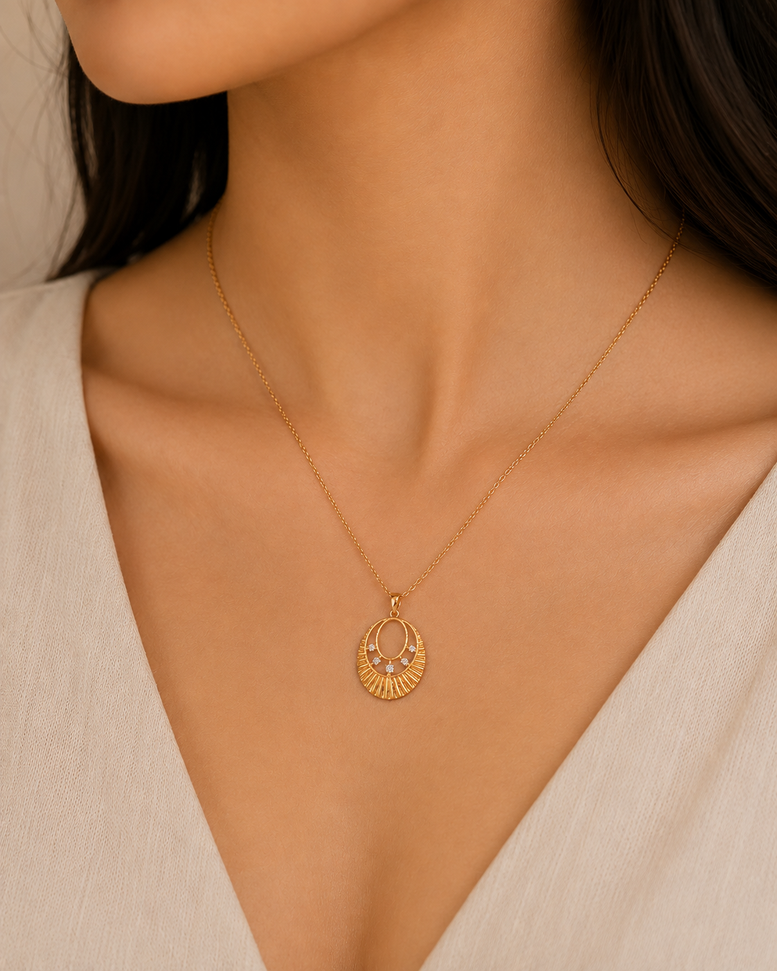 Moroccan Diamond Pendant